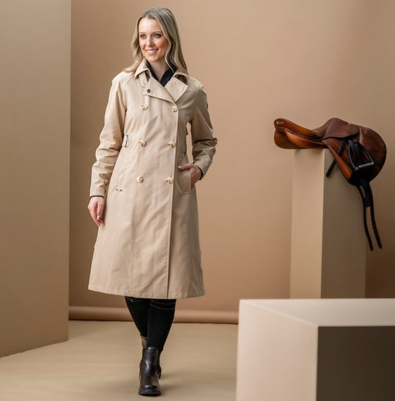 AA equestrian fashion Isabella trenchcoat